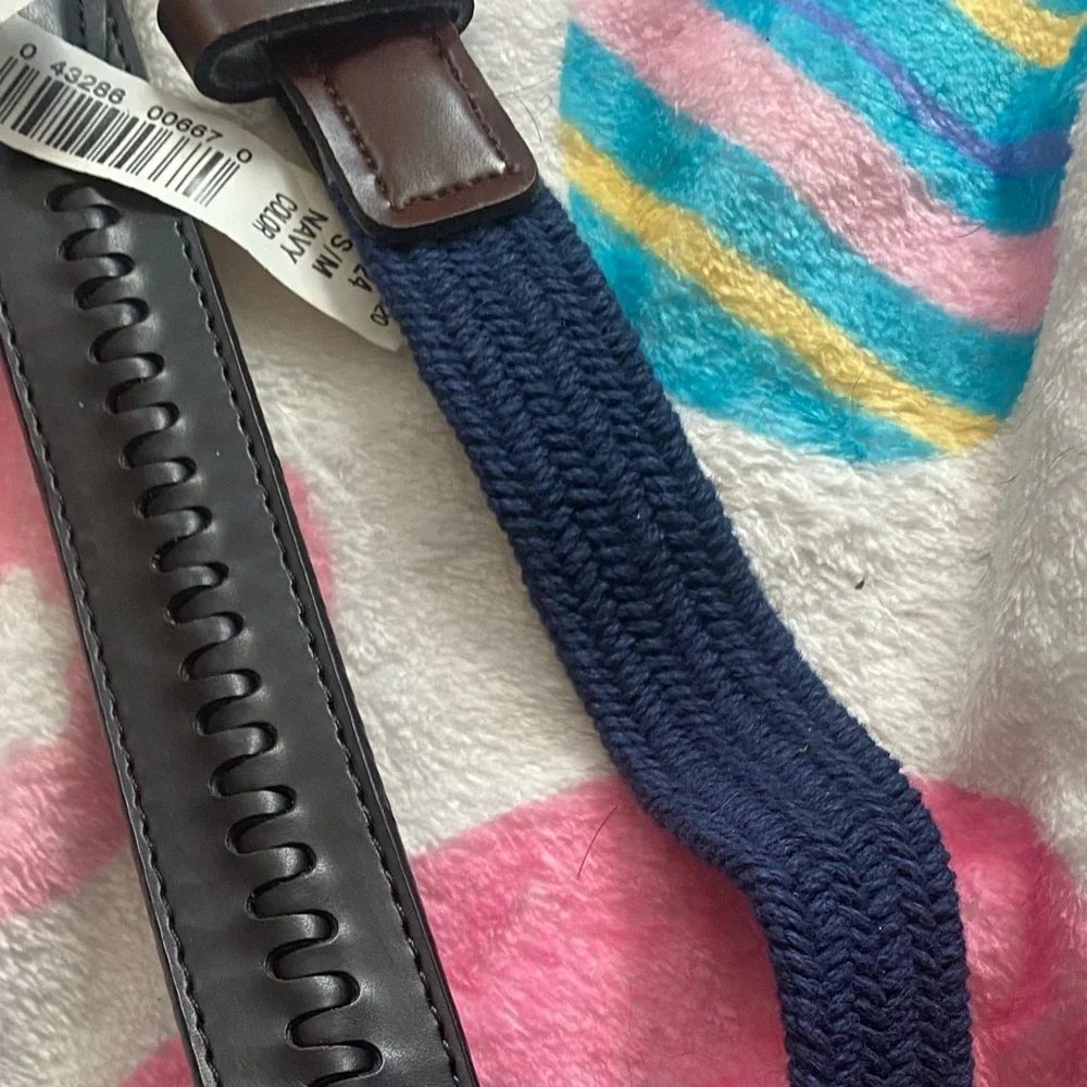 Sonoma and faded glory Kids Black and Navy belts size S/M 22-24 NWT